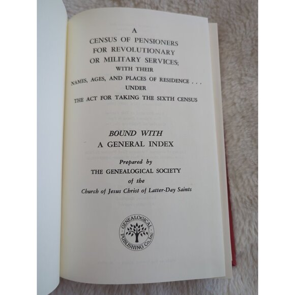 A Census of Pensioners For Revolutionary or Military Services HC 1996 Reprint - Picture 5 of 9